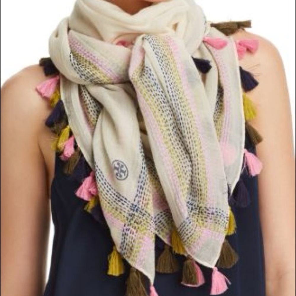 Tory Burch Oversized Square Scarf
